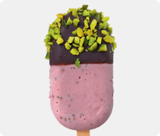 Strawberry seeds in ice cream